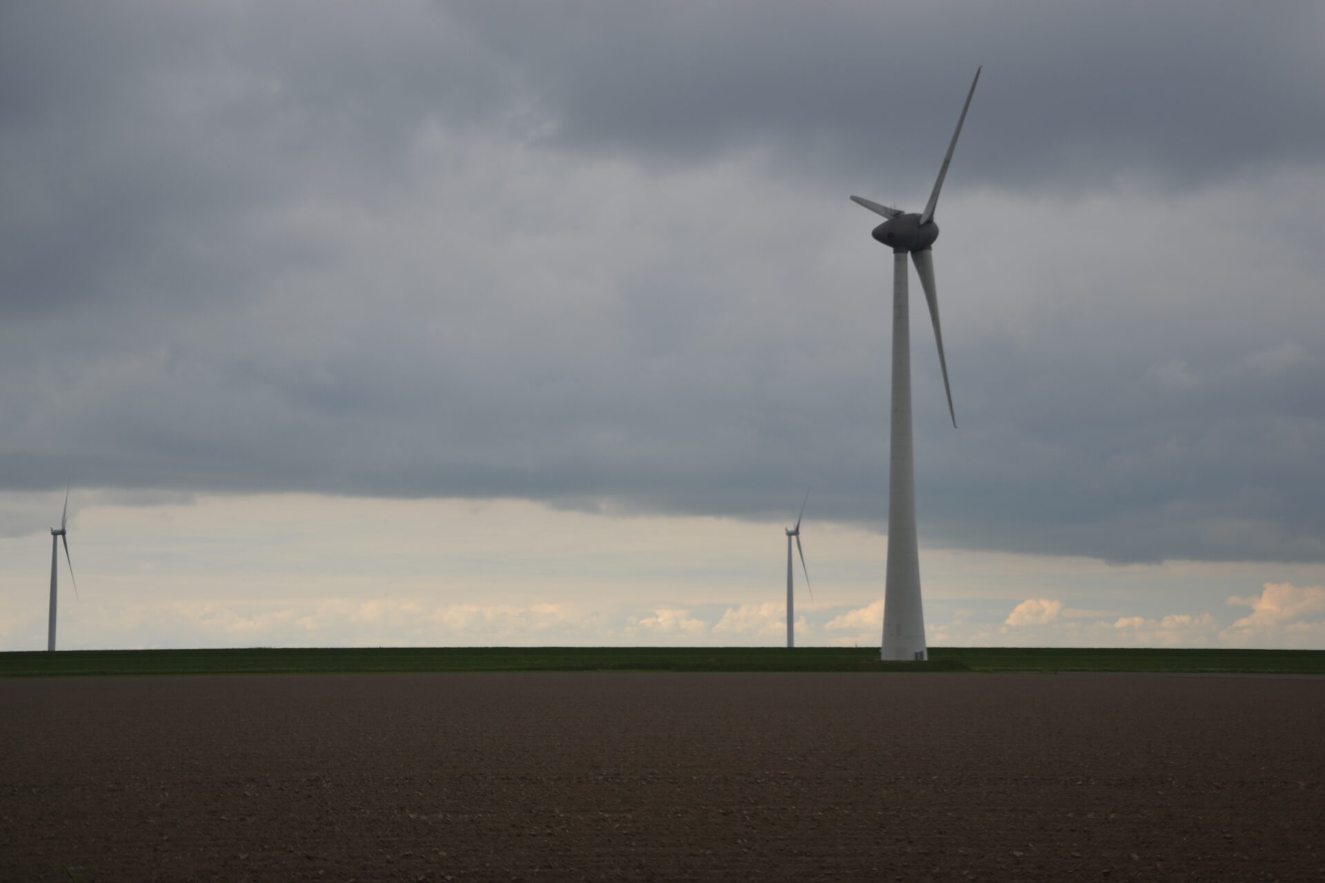 Windmolens in de polder Windmolens in de polder
